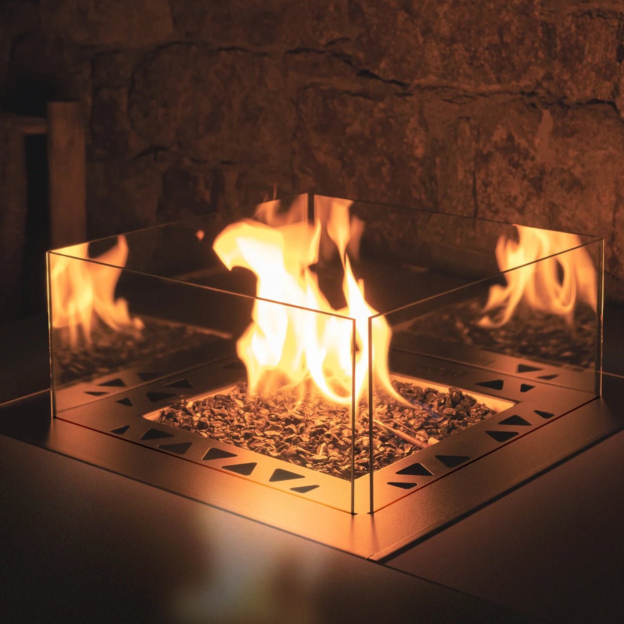 Echtes Feuer genießen