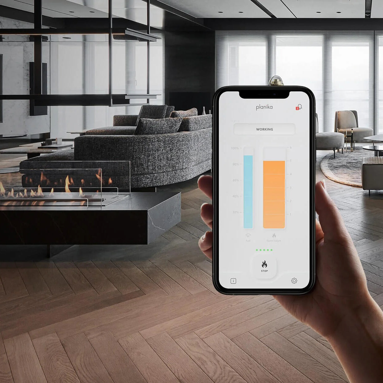 Fernbedienung oder App-Steuerung