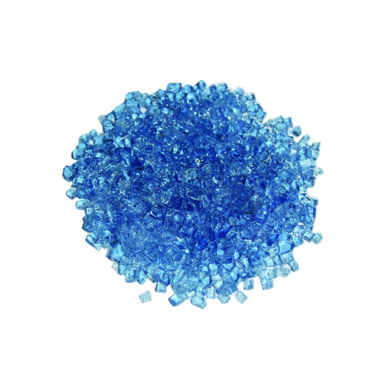 Elementi - Glas Blauw - glas kiezels - decoratie buitenhaarden