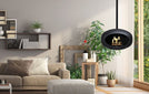 Le_Feu_Sky_plafondhaard_hanghaard_haard_bio-ethanol_handmatig_rosegold_zwart_zilver_chrome_rosegoud_nickel_wit_mocca_dome