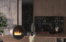 Incyrcle_Infire_zwart_RAL_wit_plafondhaard_hangend_bio-ethanol_manueel_slim