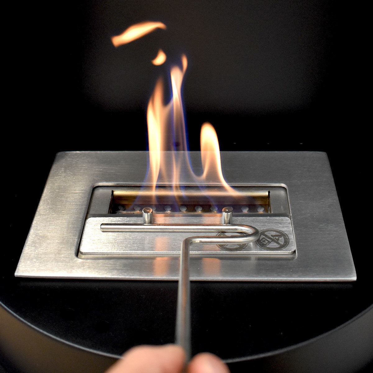 Echtes Flammenspiel ohne Rauch oder Geruch